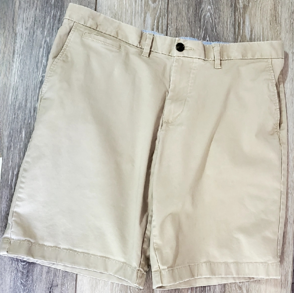 Men's Tommy Hilfiger Tan Casual Chino Kakhi Dress Shorts Size 36